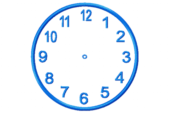 Clock in the Hoop