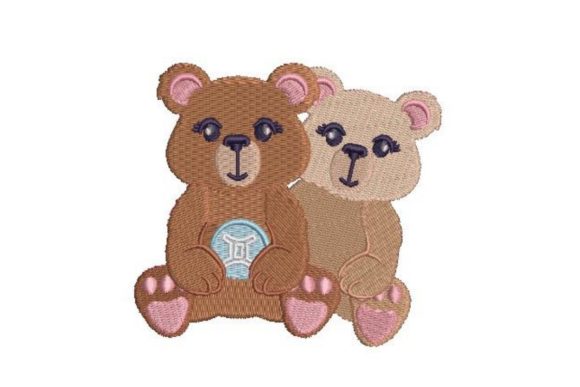 Gemini Zodiac Sign Teddy Bear