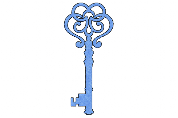 Key Embroidery Design