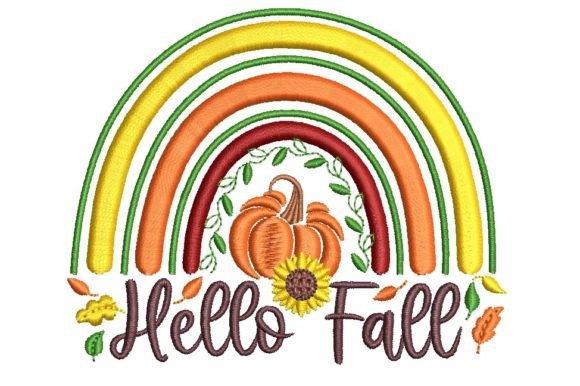 Rainbow Hello Fall